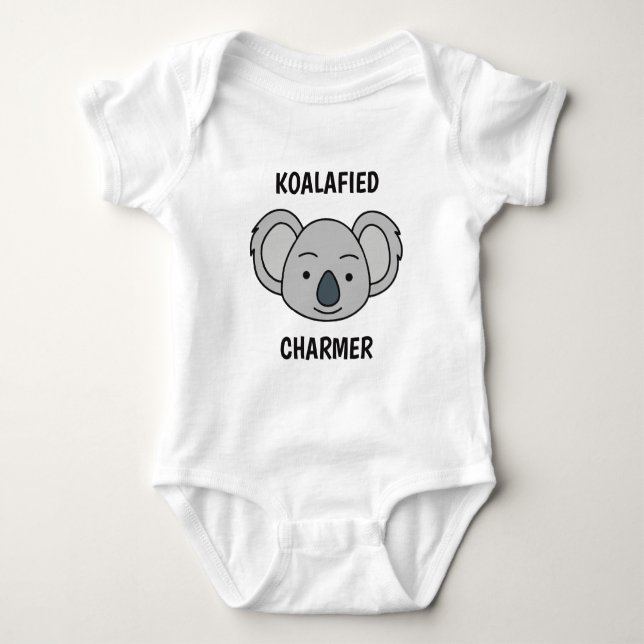 Personalisierter benutzerdefinierter Text Niedlich Baby Strampler (Vorderseite)
