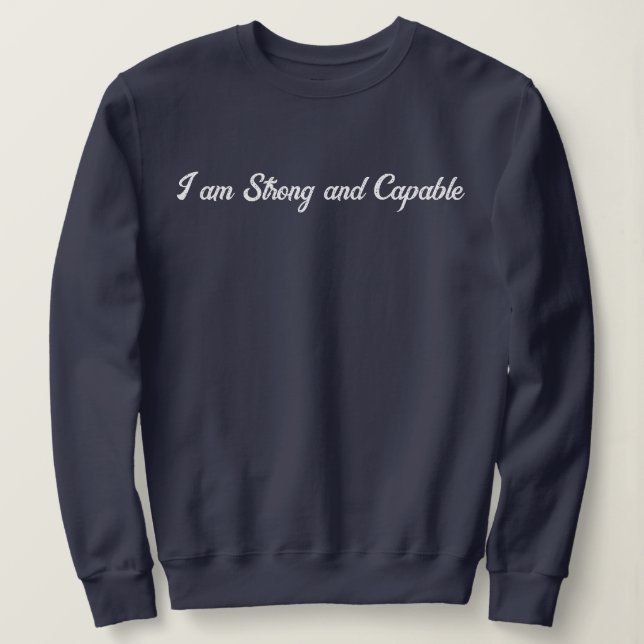 Personalisierter benutzerdefinierter Text Stilvoll Sweatshirt (Design vorne)