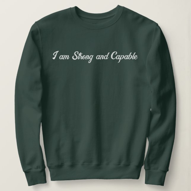 Personalisierter benutzerdefinierter Text Stilvoll Sweatshirt (Design vorne)