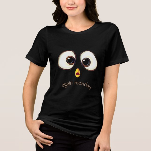 Personalisierter, benutzerdefinierter Text überras Tri-Blend Shirt (Vorderseite)