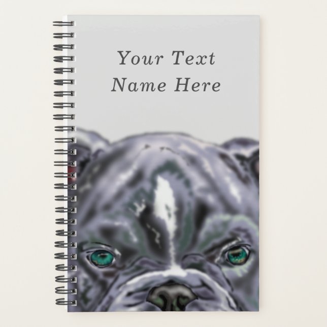 Personalisierter benutzerdefinierter Textplaner mi Planer (Vorderseite)