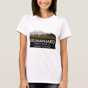 Personalisierter Berg Kilimanjaro Climb T-Shirt