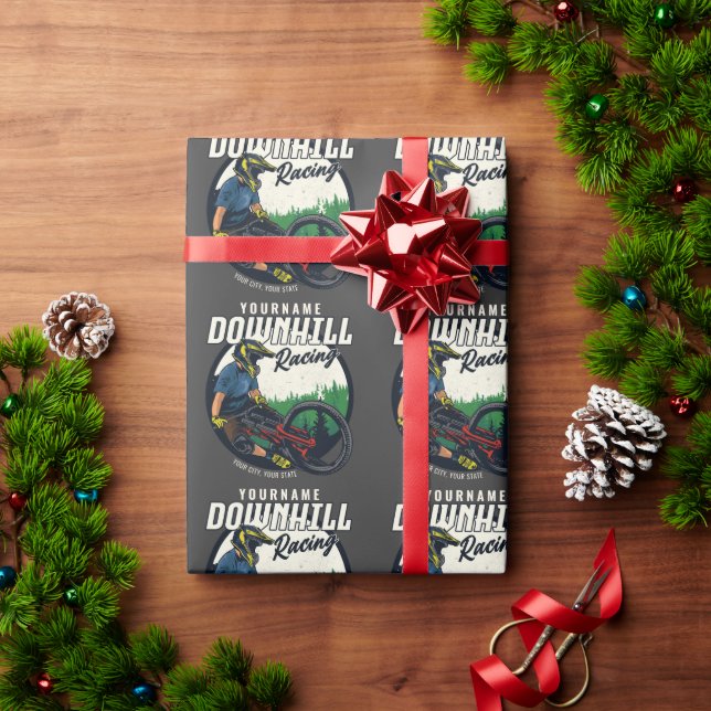 Personalisierter Bergpass Geschenkpapier (Feiertagsgeschenk)
