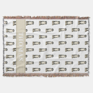 Personalisierter Berner Berghund Decke