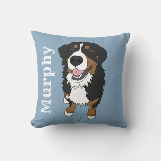 Personalisierter Berner Berghund Kissen (Vorderseite)