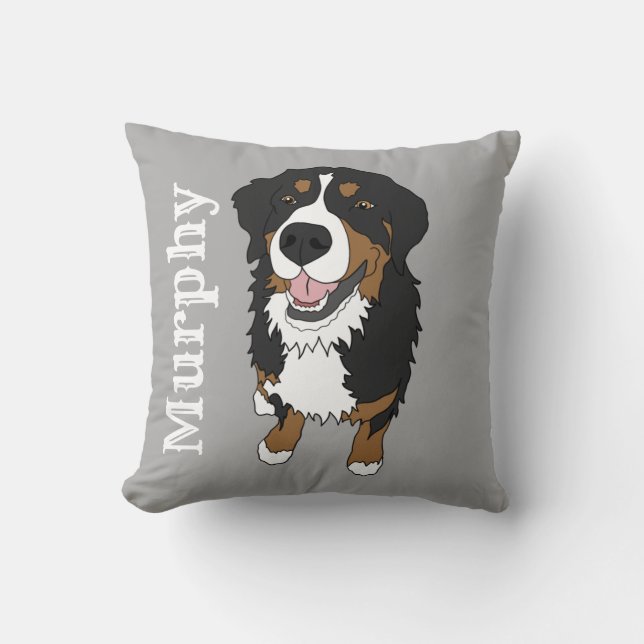Personalisierter Berner Berghund Kissen (Vorderseite)