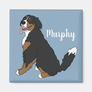 Personalisierter Berner Hund Welpe Magnet