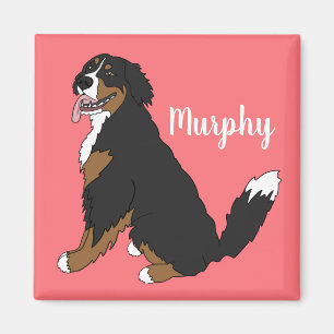 Personalisierter Berner Hund Welpe Magnet
