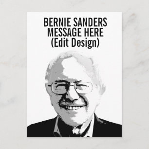 Personalisierter Bernie Sanders Postkarte