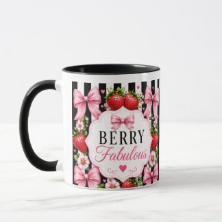 Personalisierter Berry Fabulous Erdbeeren-Mug Tasse