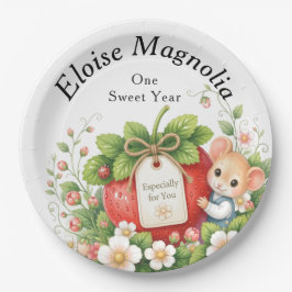 Personalisierter Berry Sweet First Birthday Teller