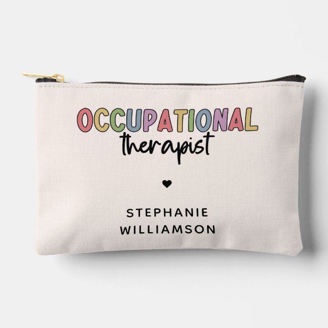 Personalisierter Berufstherapeut OT Geschenke Zubehörtasche (Vorderseite)