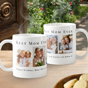 Personalisierter Beste Mama Aller Zeiten 5 Foto-Co Kaffeetasse