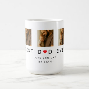 Personalisierter Beste Papa aller Zeiten Becher Kaffeetasse