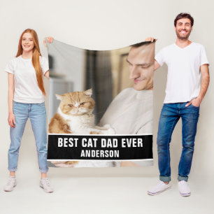 Personalisierter bester Cat Vater je benutzerdefin Fleecedecke