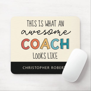 Personalisierter bester Coach je   Phantastische B Mousepad