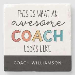 Personalisierter bester Coach je   Phantastische B Steinuntersetzer