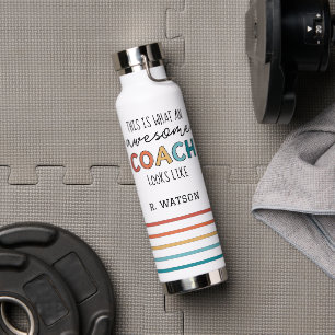 Personalisierter bester Coach je Phantastische B Trinkflasche