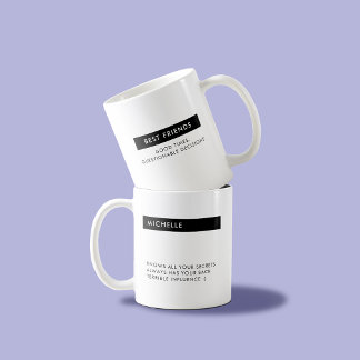 Personalisierter bester Freund, benutzerdefinierte Kaffeetasse