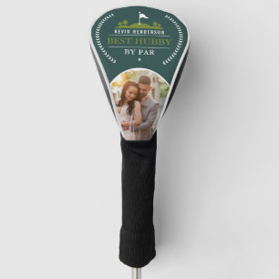 Personalisierter bester Hubby-Par-Foto Golf Headcover