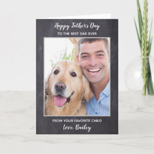 Personalisierter bester Hund Vater Vatertag Hausti Feiertagskarte