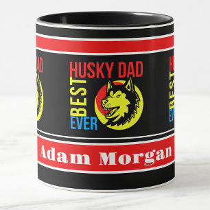 Personalisierter bester Husky-Vater je Tasse