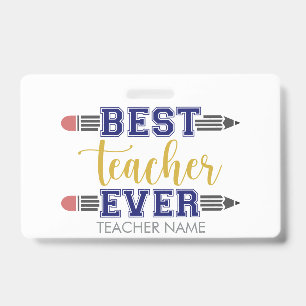 Personalisierter bester Lehrer je - individuelles Ausweis