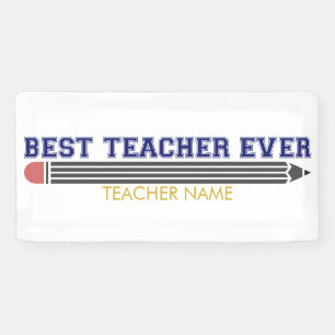 Personalisierter bester Lehrer je - individuelles  Banner
