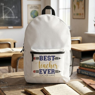 Personalisierter bester Lehrer je - individuelles Bedruckter Rucksack