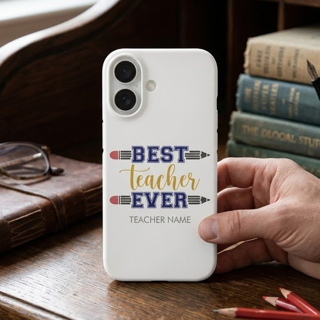Personalisierter bester Lehrer je - individuelles  Case-Mate iPhone Hülle (Von Creator hochgeladen)