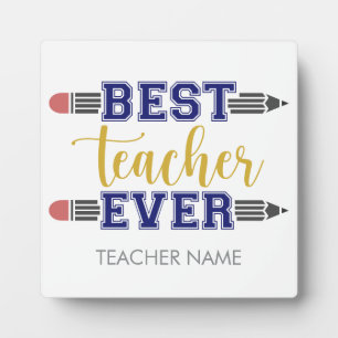 Personalisierter bester Lehrer je - individuelles  Fotoplatte