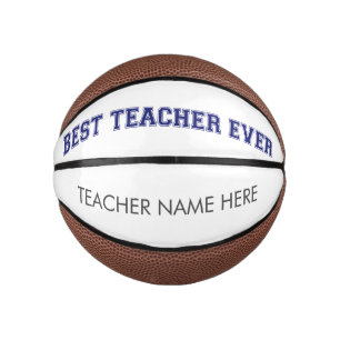 Personalisierter bester Lehrer je - individuelles Mini Basketball