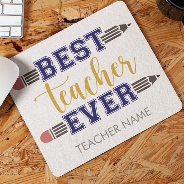 Personalisierter bester Lehrer je - individuelles  Mousepad (Von Creator hochgeladen)