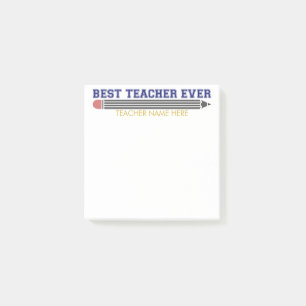 Personalisierter bester Lehrer je - individuelles  Post-it Klebezettel