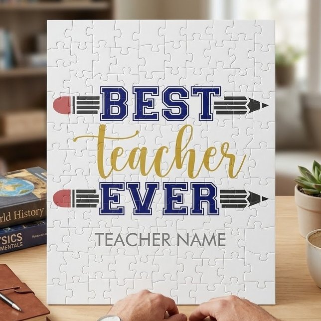 Personalisierter bester Lehrer je - individuelles  Puzzle (Von Creator hochgeladen)
