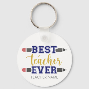 Personalisierter bester Lehrer je - individuelles Schlüsselanhänger