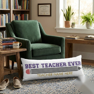 Personalisierter bester Lehrer je - individuelles Seitenschläferkissen