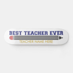 Personalisierter bester Lehrer je - individuelles Skateboard