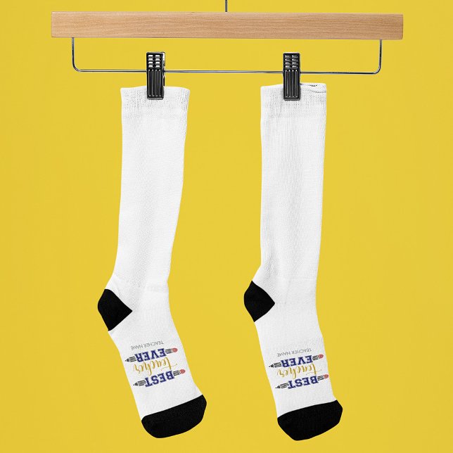 Personalisierter bester Lehrer je - individuelles  Socken (Von Creator hochgeladen)