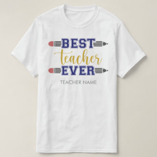 Personalisierter bester Lehrer je - individuelles T-Shirt