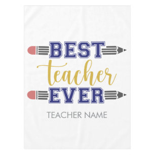 Personalisierter bester Lehrer je - individuelles  Tischdecke