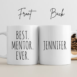 Personalisierter bester Mentor je Vielen Dank Ihr  Kaffeetasse