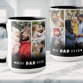 Personalisierter bester Vater je 8 Foto Collage Va Tasse