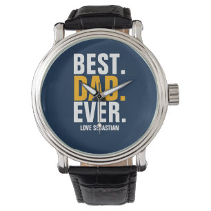 Personalisierter bester Vater je Armbanduhr