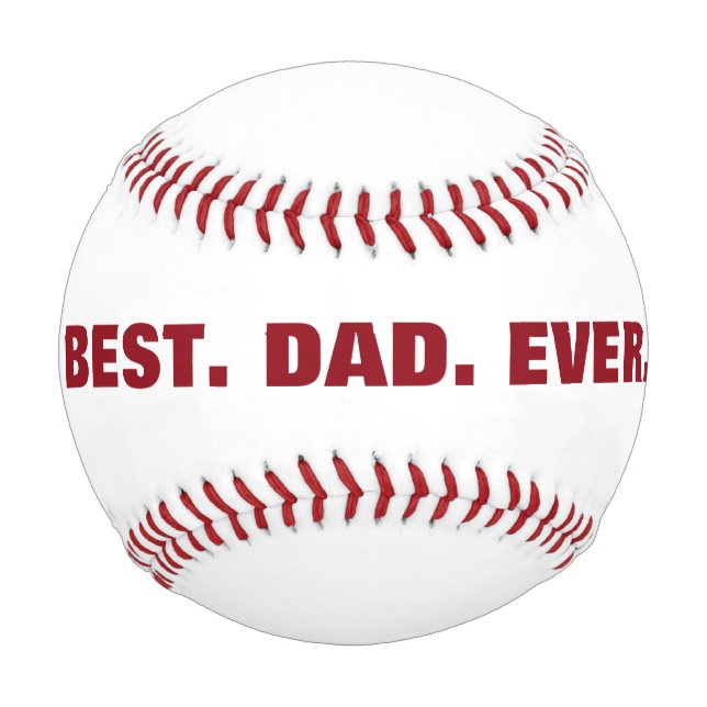 Personalisierter bester Vater je Baseball (Vorderseite)