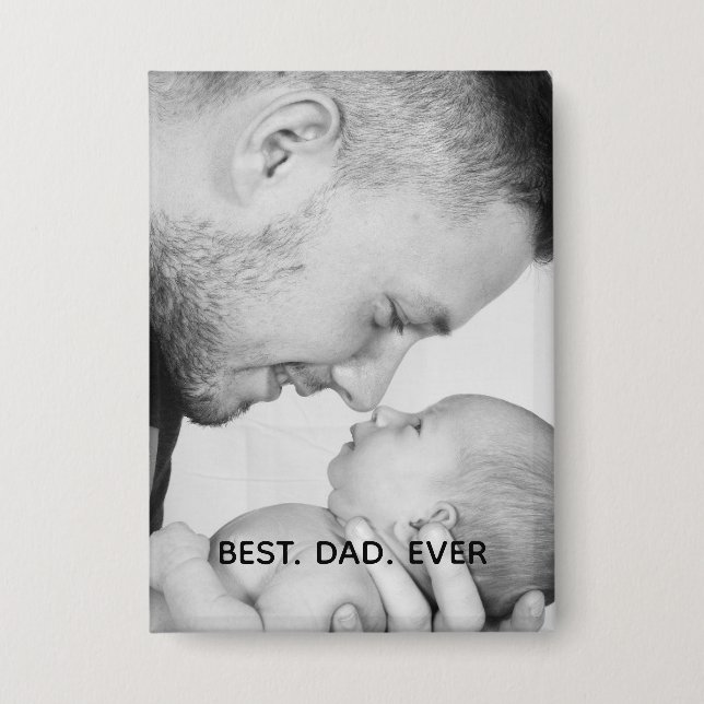 Personalisierter bester Vater je Button (Vorderseite)