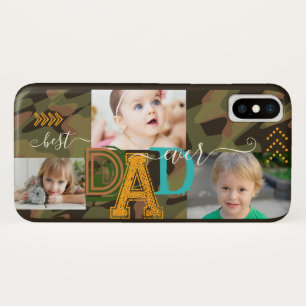 Personalisierter bester VATER je Foto Camouflage G Case-Mate iPhone Hülle