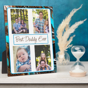 Personalisierter bester Vater je Foto Fotoplatte