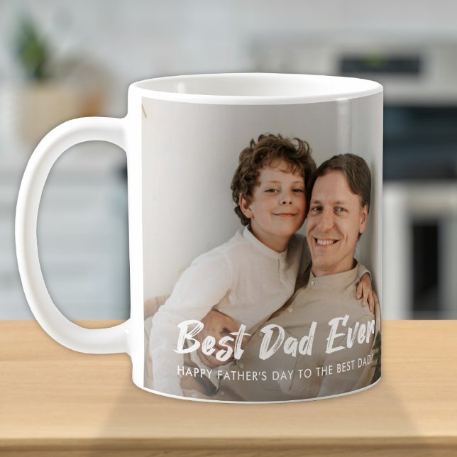 Personalisierter bester Vater je Foto Kaffeetasse (Von Creator hochgeladen)