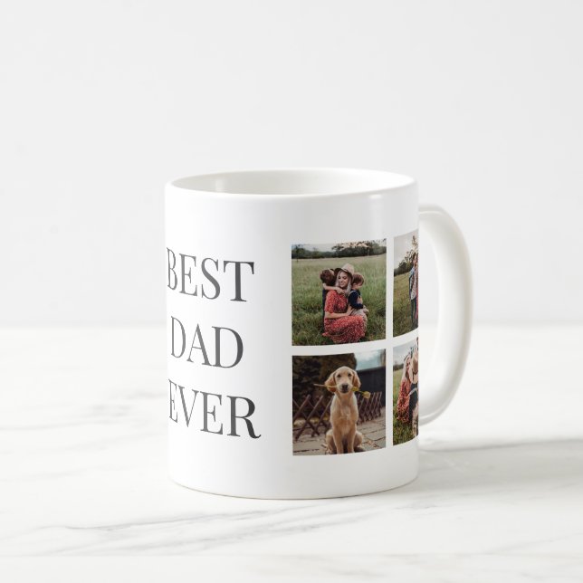 Personalisierter bester Vater je Foto Tasse (VorderseiteRechts)